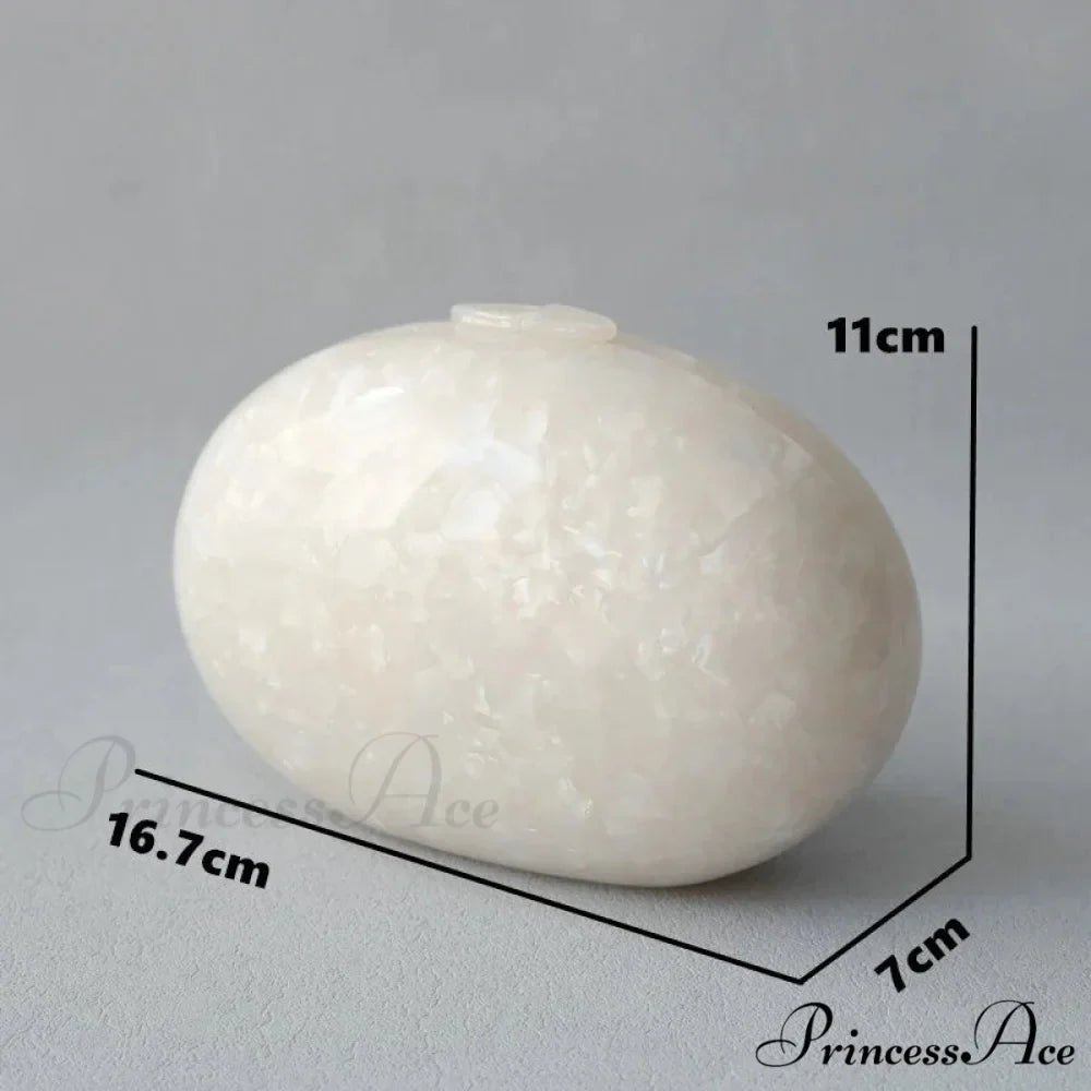 Circular Acrylic Celebration Clutch Wristlet