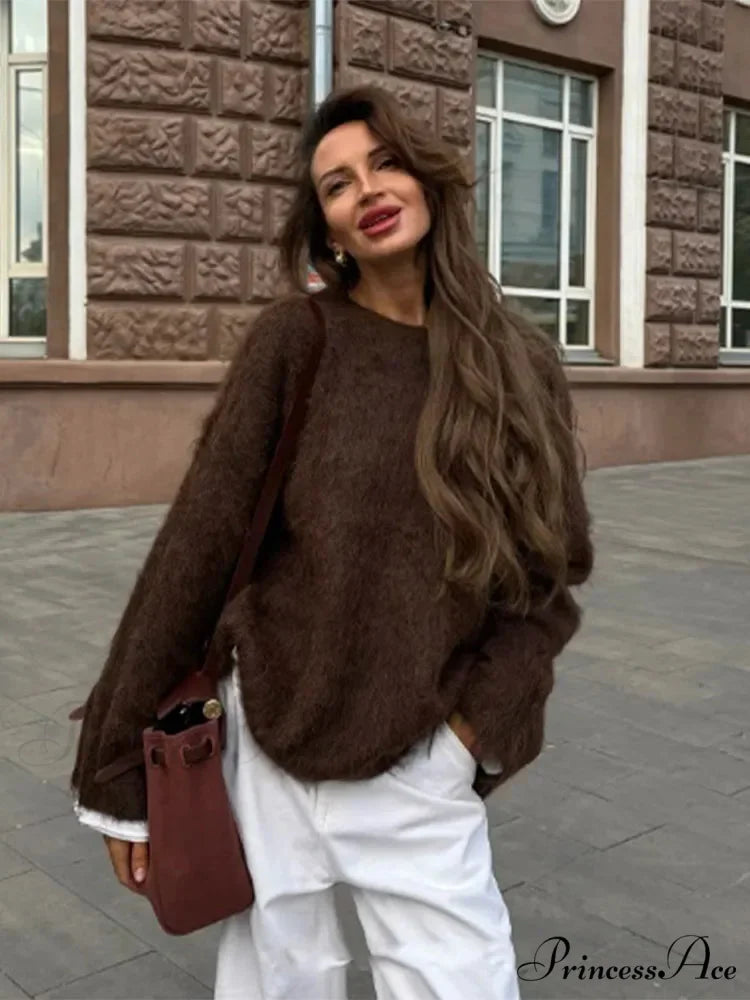 Circular Neck Cashmere Antique Jumper