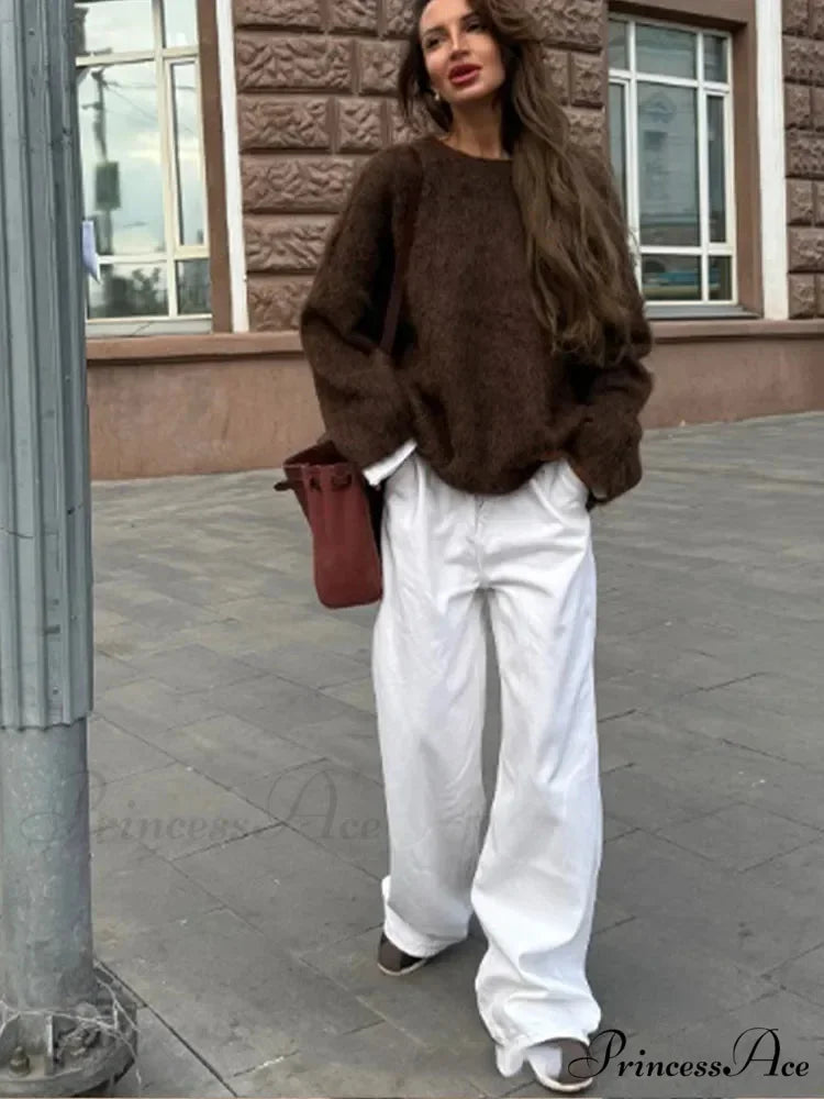 Circular Neck Cashmere Antique Jumper