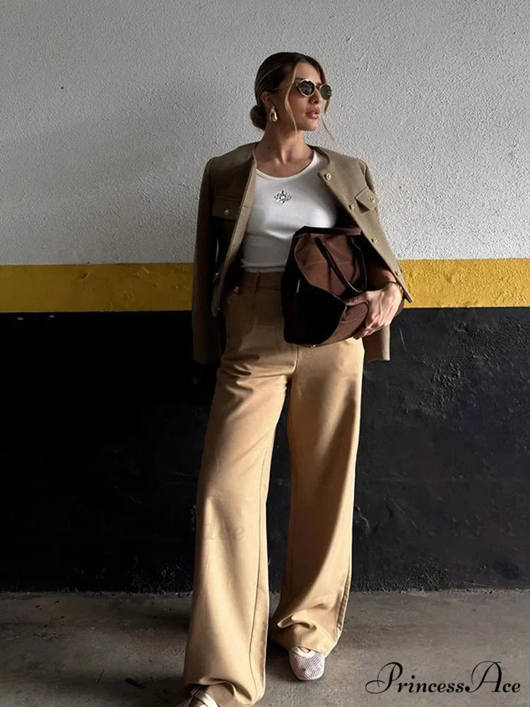 Circular Neck Woolen Brief Jacket