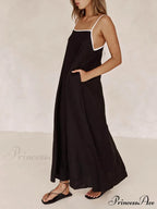 Classic Holiday Style Charming Contrasting Suspender Dress