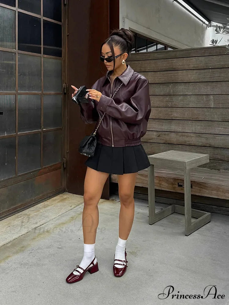 Classic Strong Faux Leather Coat