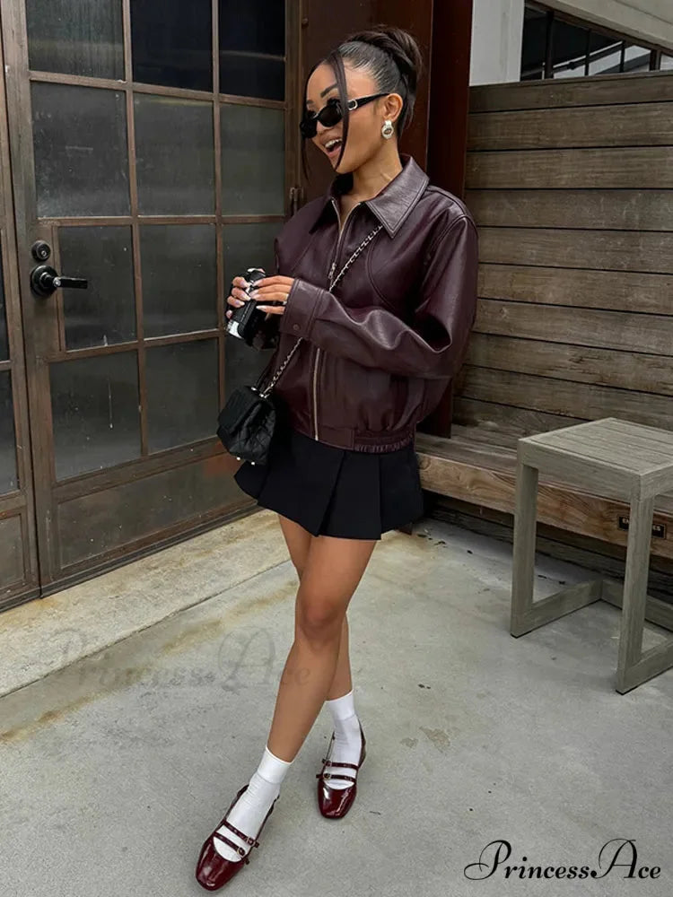 Classic Strong Faux Leather Coat