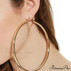 Classic Style Stainless Steel Simple Hoop Earrings