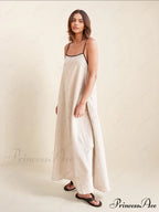 Classic Style Stylish Contrasting Suspender Dress