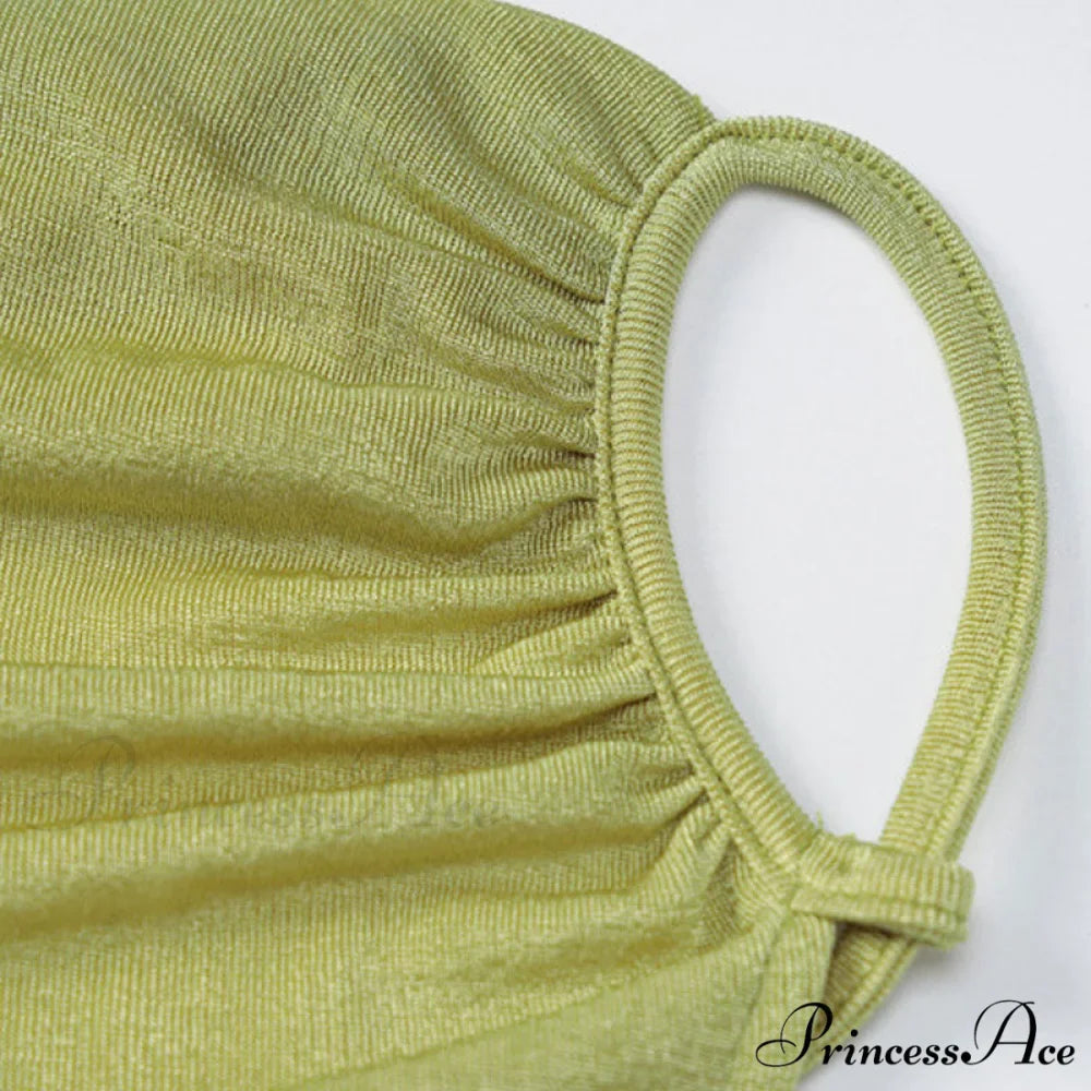 Classy Cowl Neck Tie String Classic Silky Slip Maxi Dress - Champagne