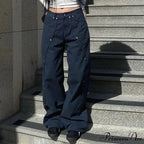 Clean Patchwork Turn of the Century Women Denim Trousers