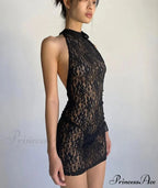 Clear Color Transparent Mini Dress