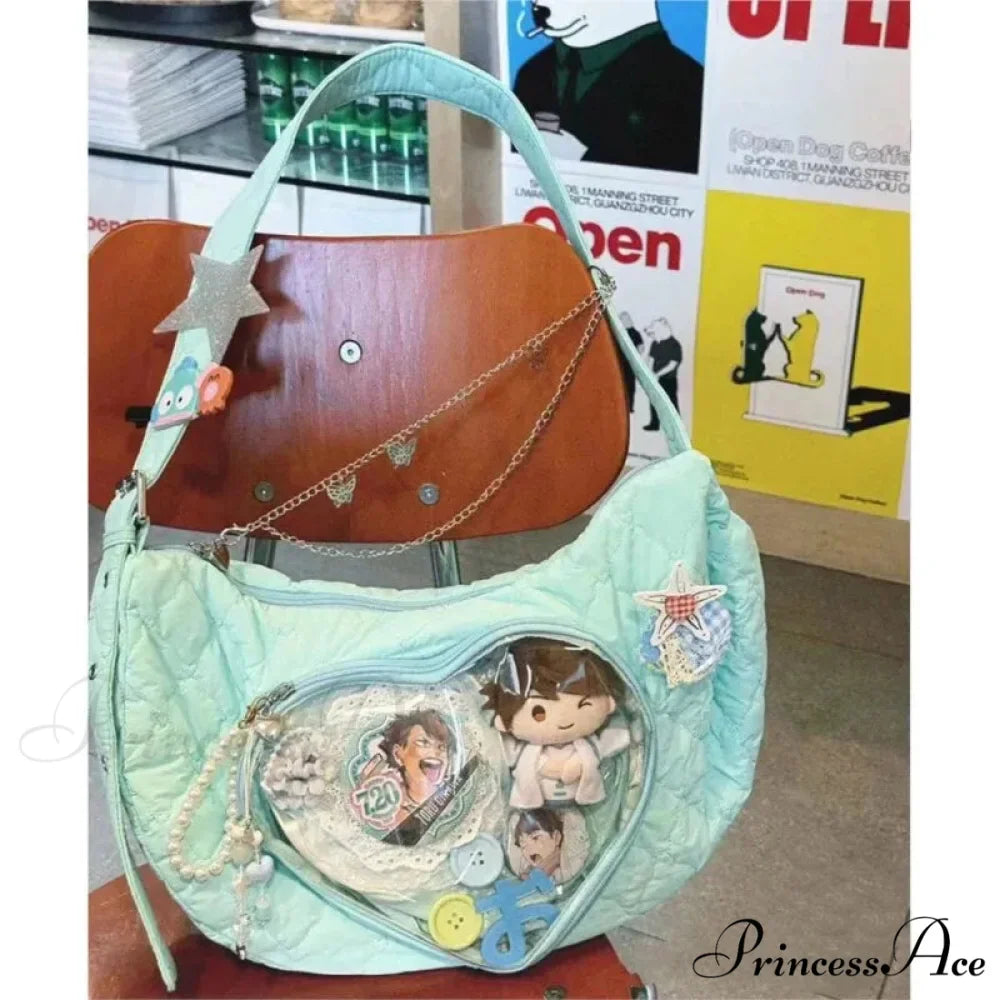 Clear Heart Ita Bags Informal Crossbody