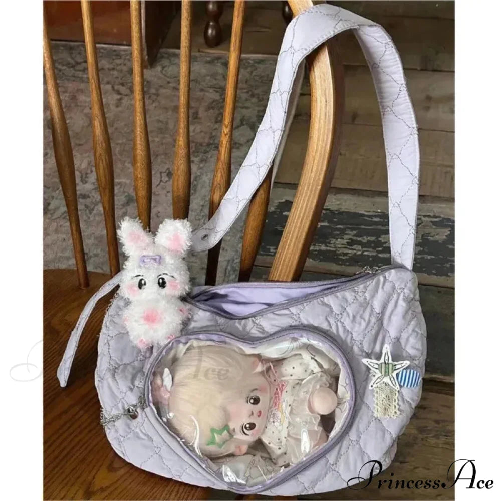 Clear Heart Ita Bags Informal Crossbody