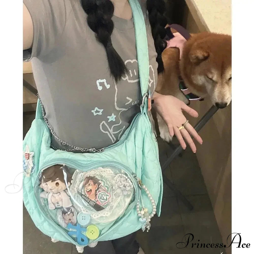 Clear Heart Ita Bags Informal Crossbody