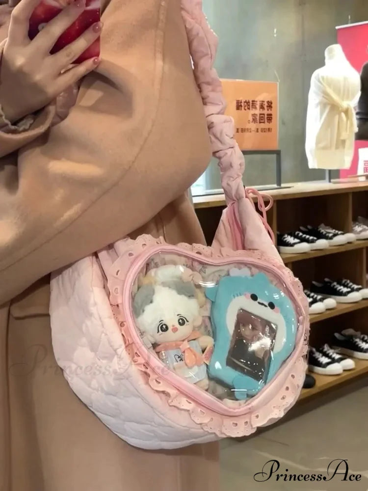 Clear Heart Ita Bags Informal Crossbody