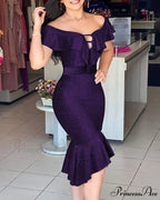 Clothing Elegant Asymmetrical Mermaid Dress