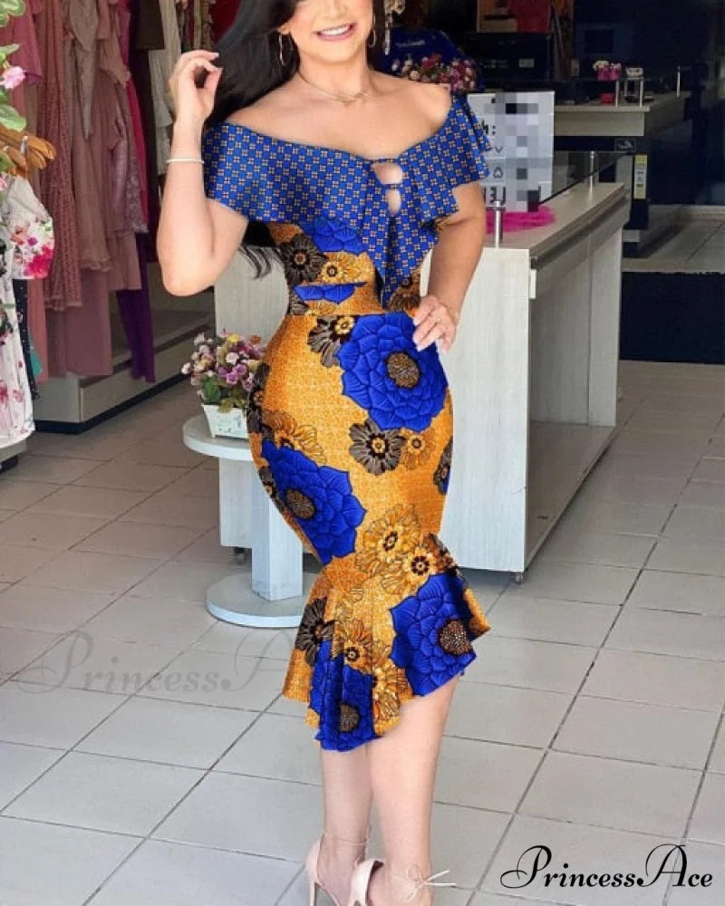 Clothing Elegant Asymmetrical Mermaid Dress