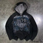 Clown Dark Print Fleece Zipper Hoodie