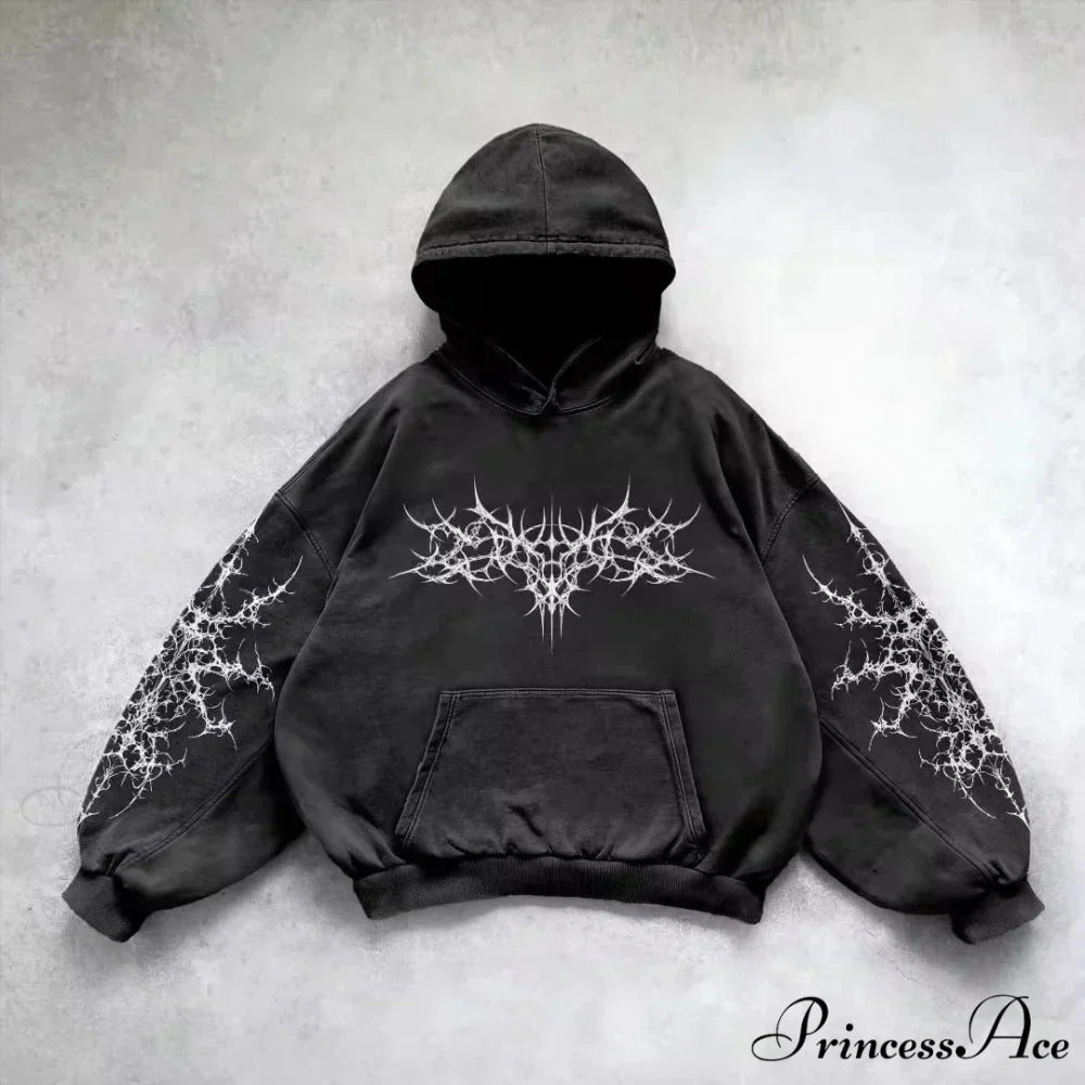Clown Dark Print Fleece Zipper Hoodie
