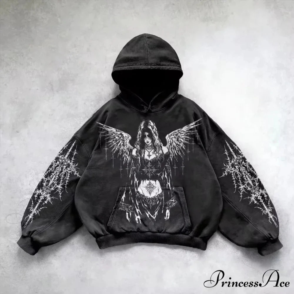 Clown Dark Print Fleece Zipper Hoodie