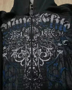 Clown Dark Print Fleece Zipper Hoodie