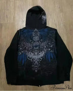 Clown Dark Print Fleece Zipper Hoodie