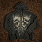Clown Print Fleece Hoodie