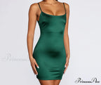 Club Cuts Stylish Satin Mini Dress