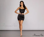 Club Cuts Stylish Satin Mini Dress