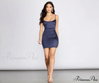 Club Cuts Stylish Satin Mini Dress