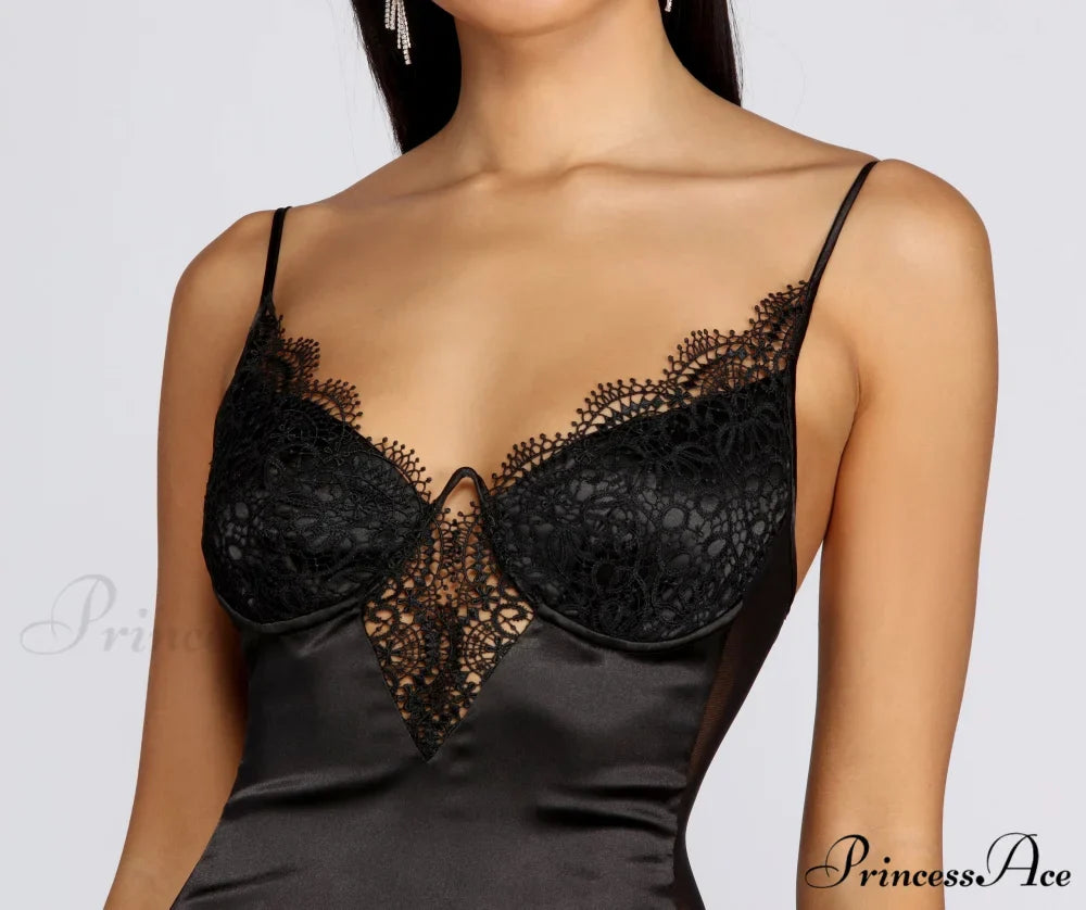 Club Cuts Stylish Satin Mini Dress