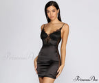 Club Cuts Stylish Satin Mini Dress