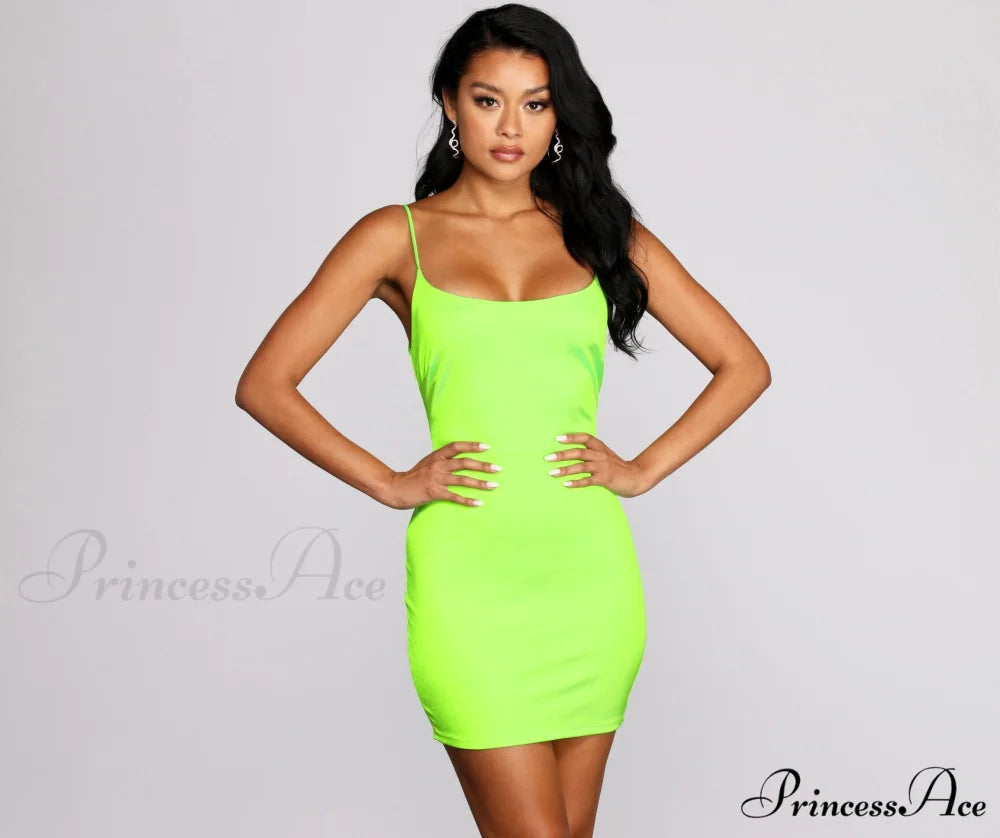 Club Cuts Stylish Satin Mini Dress