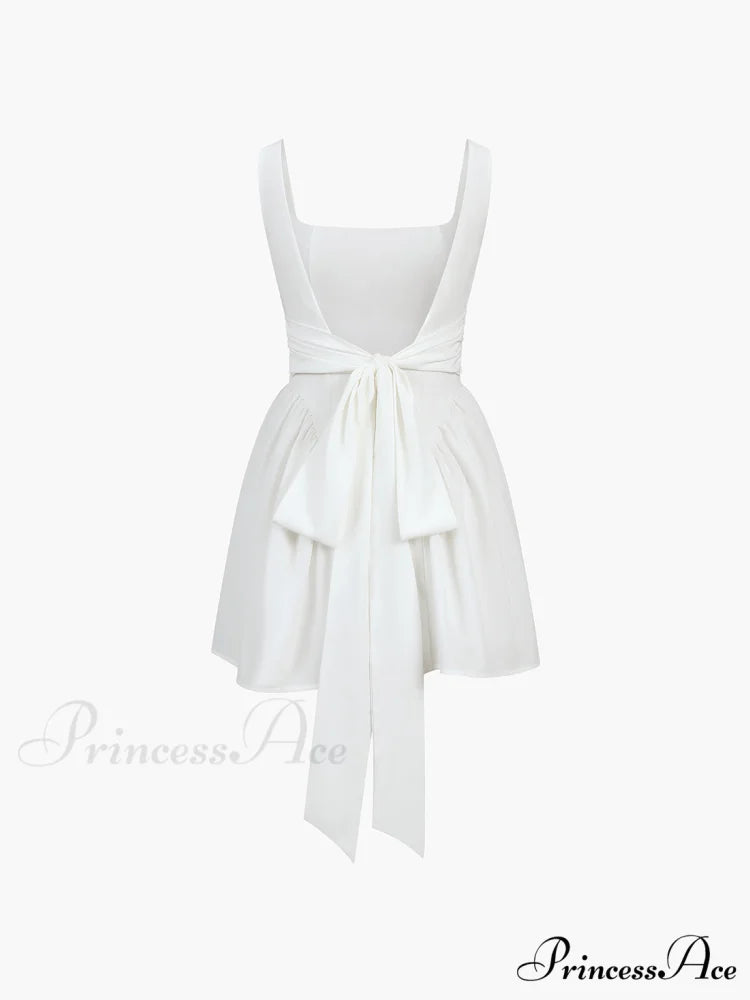 Coastal Cowgirl Open Trendy Back Zippered Short Dress