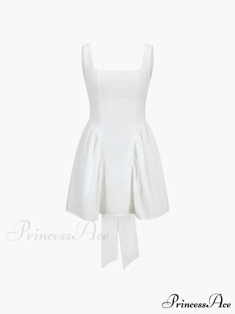 Coastal Cowgirl Open Trendy Back Zippered Short Dress