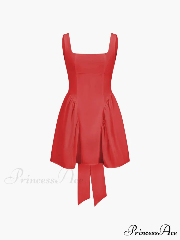 Coastal Cowgirl Open Trendy Back Zippered Short Dress