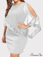 Cold Shoulder Long Trendy Sleeve Knit Top