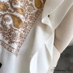 Cold Weather Soft Wool Embroidered Scarf