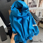 Cold Weather Soft Woolen Solid Wrap Scarf