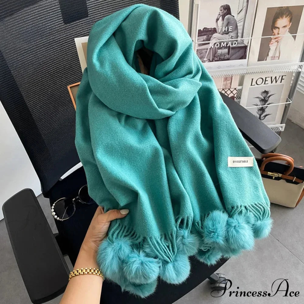Cold Weather Soft Woolen Solid Wrap Scarf