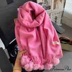 Cold Weather Soft Woolen Solid Wrap Scarf