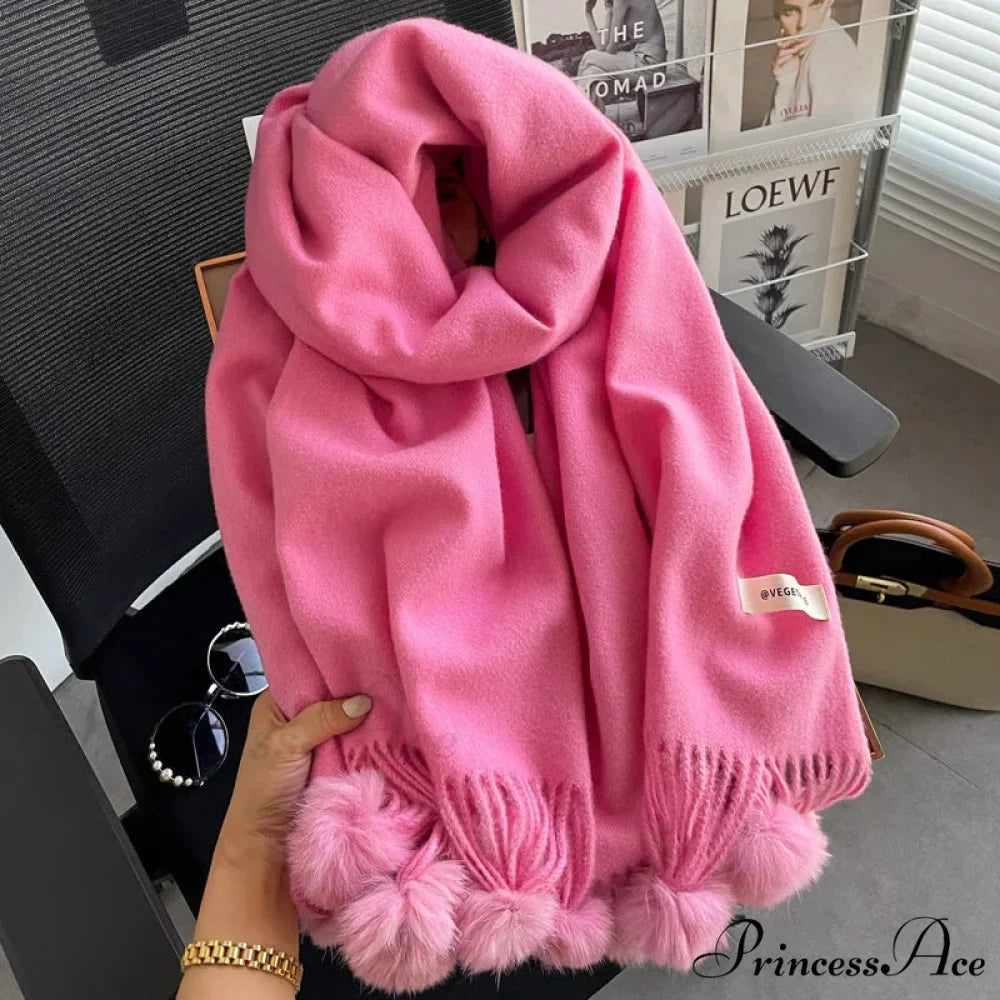 Cold Weather Soft Woolen Solid Wrap Scarf