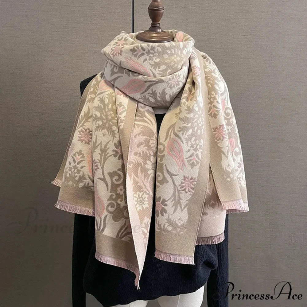 Cold Weather Soft Woolen Thick Wrap Scarf