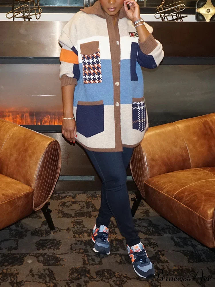 Color Block Graceful Striped Sweater