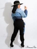 Color Block Graceful Sweater Cardigan