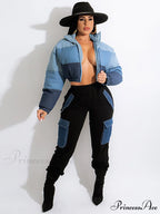 Color Block Graceful Sweater Cardigan