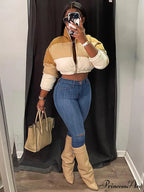 Color Block Graceful Sweater Cardigan