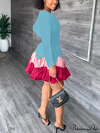 Color Block Reversible Trendy Knitted Boot Cuffs