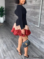 Color Block Reversible Trendy Knitted Boot Cuffs