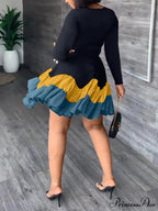 Color Block Reversible Trendy Knitted Boot Cuffs