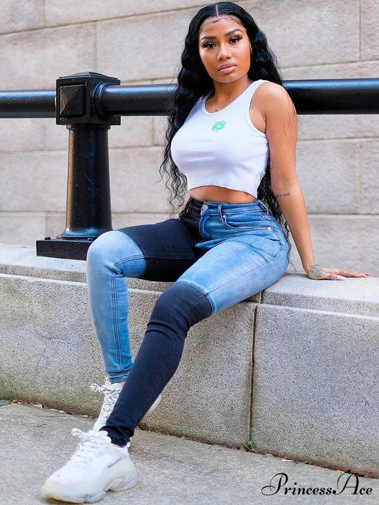 Color Block Shirt Trendy Collar Midi Dress