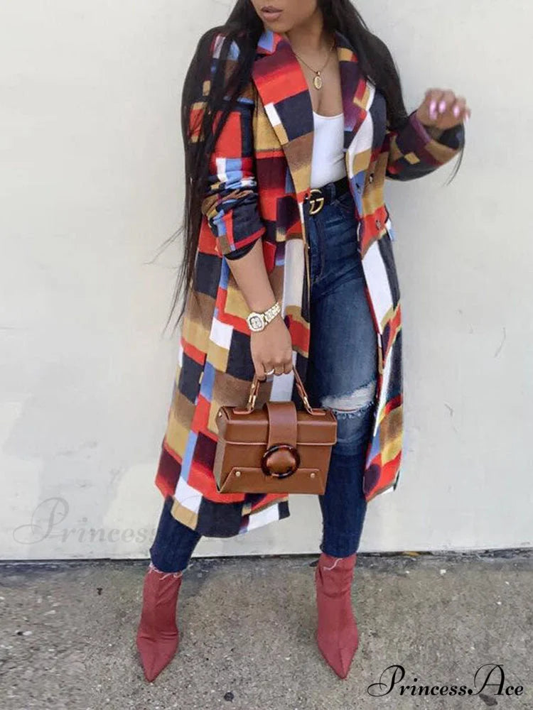 Color Block Zip Trendy Up Shirt Dress