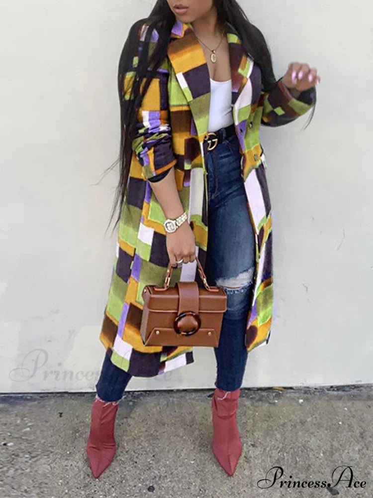 Color Block Zip Trendy Up Shirt Dress